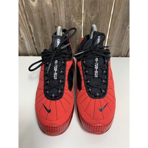 Nike MX-720-818 (GS) Trainers CD4392 600 Red/Black Youth Kids Shoe Size 5 Y - Picture 2 of 9